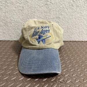 Vintage US Navy Blue Angels Cobra Strapback Hat Men’s